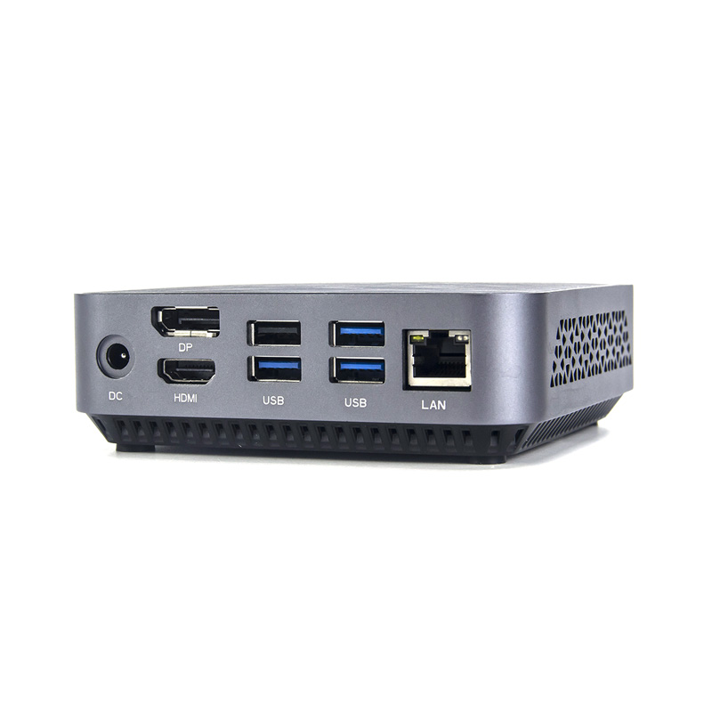 SA02Plus mini computer host, embedded industrial computer host, HTPC  Supporting dual screen dual display of DP+HDMI1 in the system, AMD Ryzen™ 5600U/5700U/5800U